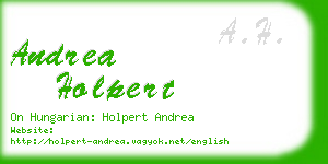 andrea holpert business card
